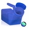 JJ CARE Screw Cap 1000ml Urinal Bottles - Blue, Set