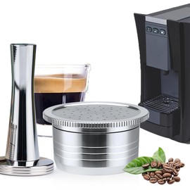 Reusable Coffee Capsules, Compatible with Essse Caffe S.12 St Machine - Refillable Stainless Steel Pods
