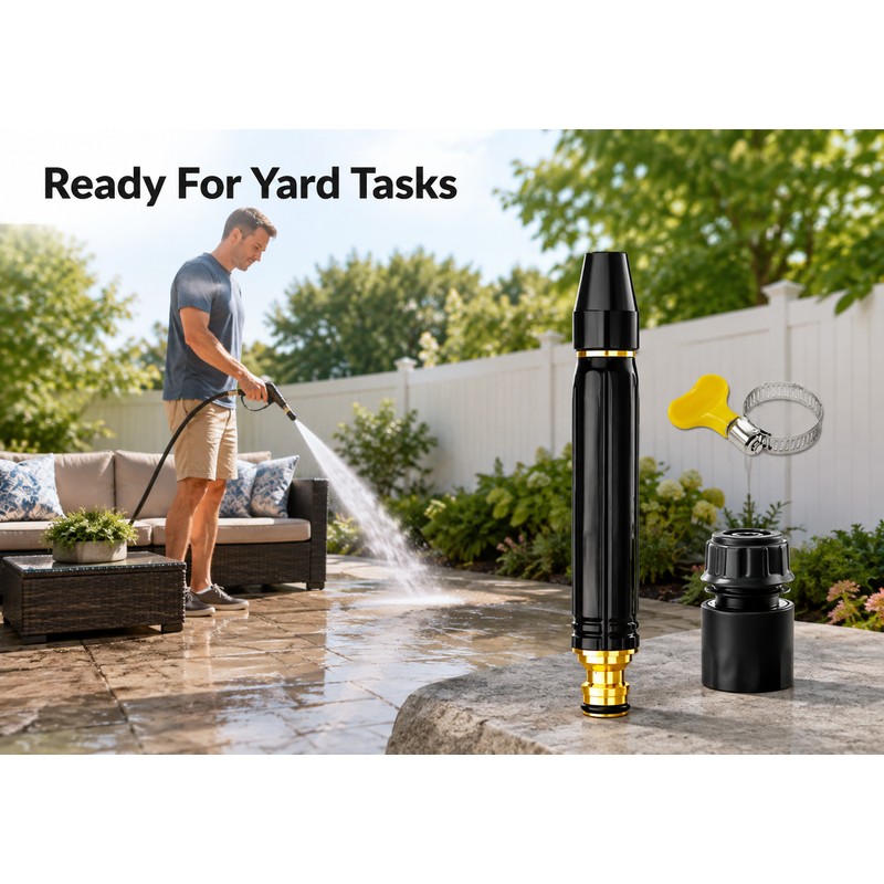 High Pressure Garden Hose Nozzle for Car Washing - Adjustable