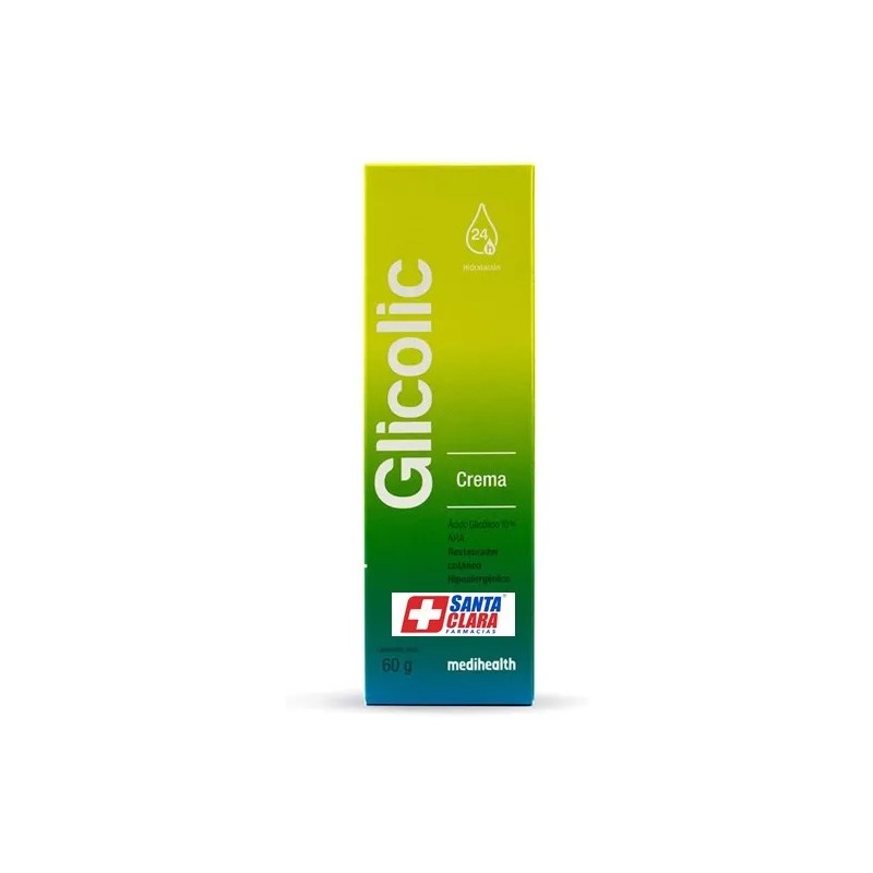 Glicolic Crema Hidratante Facial y Restaurador Cutáneo Ácido Glicólico 10%