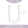 MaehSab 16 Pack Acrylic Refrigerator Magnet Picture Frames, High Transparency