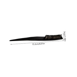 Ipetboom bristle brush hair stiff brush women back brush bristle brush Wood bun steel bristle hair brush hair slick brush pointed tail comb hair wooden handle dense brush bristle hair