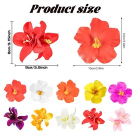 XFSRG 10 Stück Haarklammer Damen Doppelte Orchideen Blumen Haarklammer Niedliche Mode für Partys Travel Streetwear