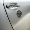 WOONEKY Emblema Decorativo De Calavera 3d Pegatinas De Zinc Para
