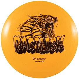 Divergent Discs Basilisk Long Range Disc Golf Driver in MaxValue Plastic (Orange)