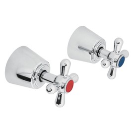 Foset Aqua AQMR-61, Juego de 2 manerales grandes, tipo cruceta, empotrar