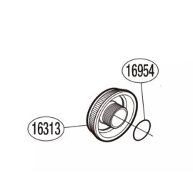 Shimano Handle Screw Cap RD16313 / 10N4A with O-Ring RD16954 / 10909