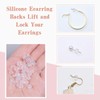 Silicone Earring Backs, Clear Earring Backings, 12PCS Soft Earring Stoppers,