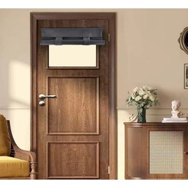 PI Black French Door Curtain 2 Panels,Privacy Thermal Insulated Blackout Window Covering for Small Window/Front Door/Bedroom (W26XL20,Dark Grey)