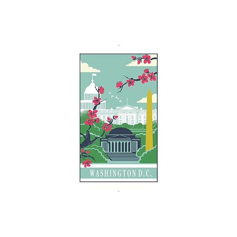 Ulster Weavers Tea Towel-Washington (100% Cotton, Blue), One Size
