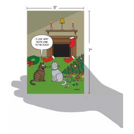 Nobleworks - Juego De 12 Tarjetas De Navidad Divertidas En C