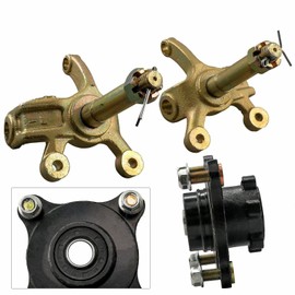 4 Stud Wheel Hub Disc Brake Assembly, Front Disc Brake Conversion Kit with Front Brake Disc Rotor/Rim Hub/Spindle for ATV Motorcycle