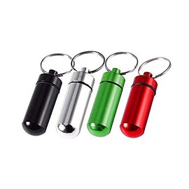 Kit 4 Pzas Pastillero Portátil Metálico Hermético Aluminio