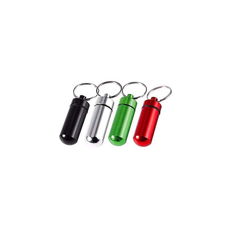 Kit 4 Pzas Pastillero Portátil Metálico Hermético Aluminio