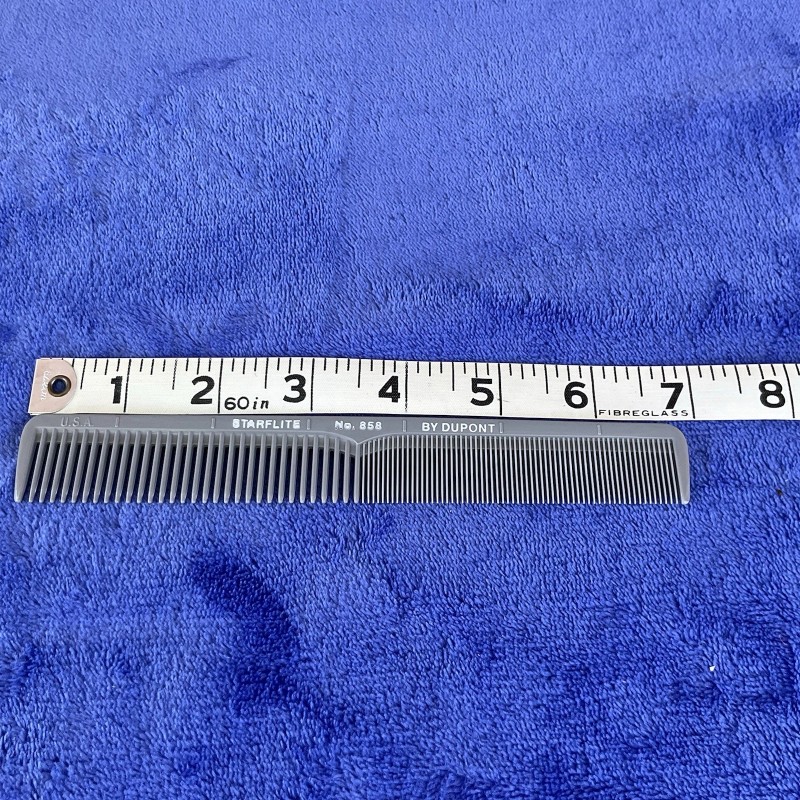Starflite Vintage Starflite DuPont Grey Hair Comb #858 Cutting Comb