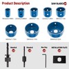 12-Piece Hole Saw Kit, Includes 8 Sizes (3/4" to 2-1/2"),
