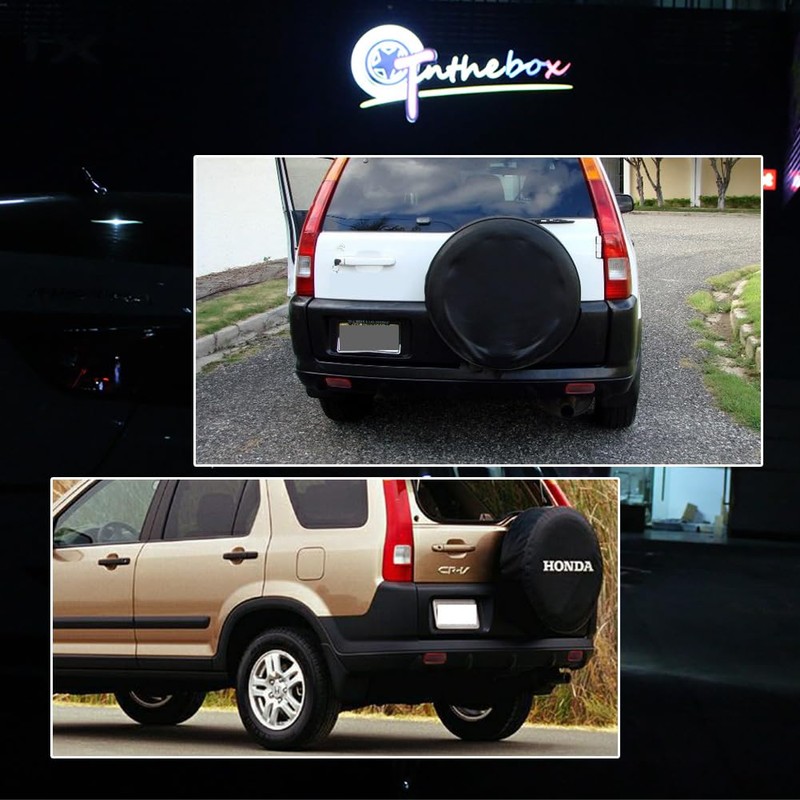 GTINTHEBOX Red Lens LED Rear Fog Bumper Reflector Brake Tail