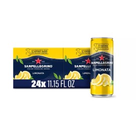 Sanpellegrino Italian Sparkling Drink, 11.15 Fl Oz (Pack of 24), Select Flavour. - Mediterranean Lemon