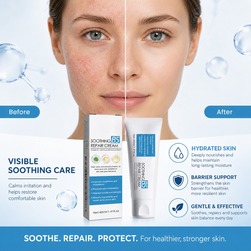 B5 Moisturizing Barrier Cream for Face – Soothing Hydration Care