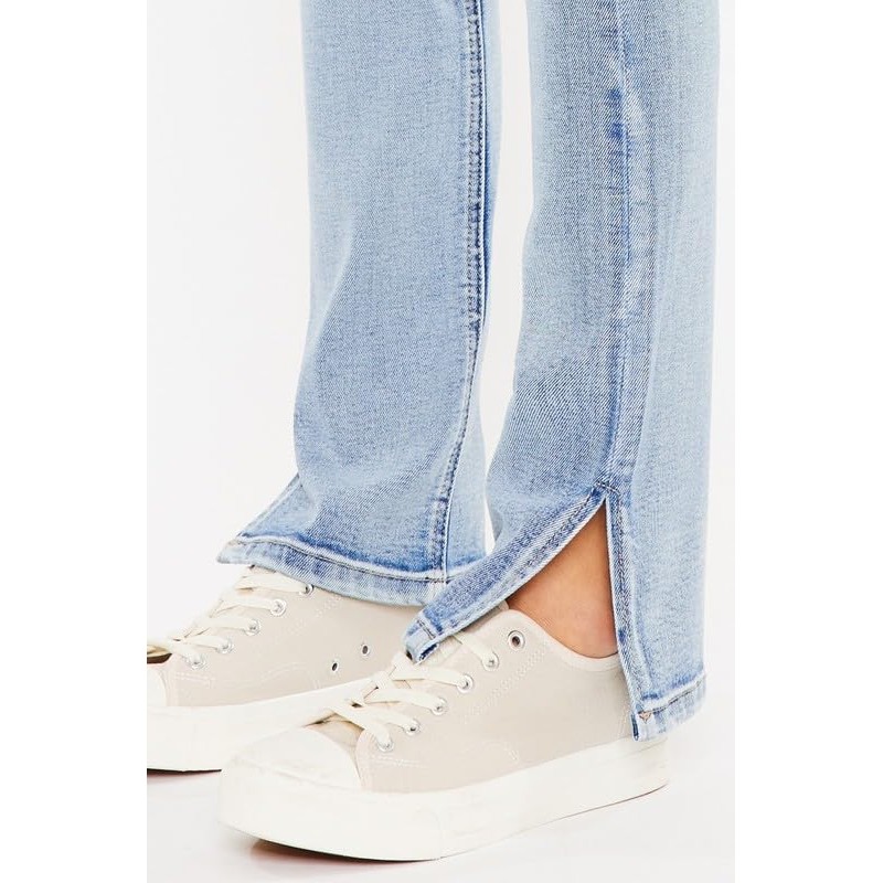 Kan Can Women's Mid Rise Y2K Bootcut Jeans (US, Numeric,