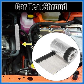 VekAuto Car Heat Shroud 1" ID 3.2ft Aluminized Sleeving Shield Sleeve Auto Accessories