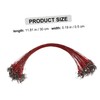 NOLITOY 100pcs Fishing Wire Leader with Swivel Bite-Resistant Rig for