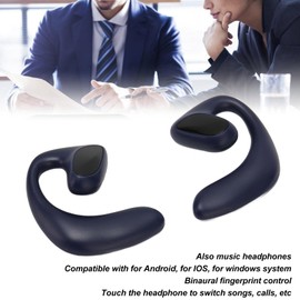 Translator Headphones, 144 Languages Stereo Translation Headphones with Charging Case for iOS, Real Time Translation, 3 Translation Modes (Blue)