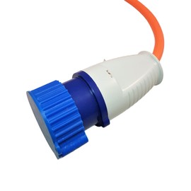 3D Cabin 16 Amp Mains Electric Plug Dust Cover For Motorhome Caravan Camping Campervan Hook Up 110v Transformer Construction Cable Protector Cap - Blue