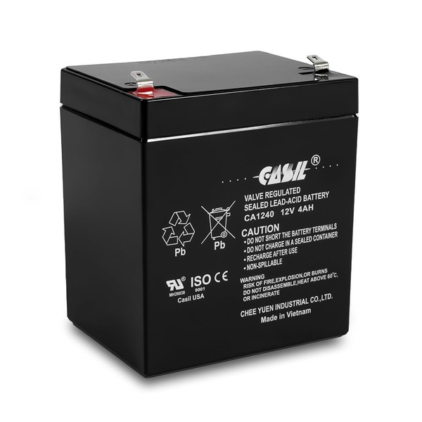 CASIL CA-1240 12V 4AH SLA Replacement for Casil Ca1240 Alarm Control System (1)