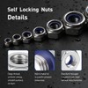 BOUMVID Hexagonal Nuts M3, Pack of 50 Self-Locking Nuts Lock