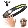 2025 Fashion 2 pack waterproof Headlamp Rechargeable with 230° Wide