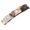 Prettyou Handmade Celluloid French Clip Design Tortoise Shell Oblong Luxury