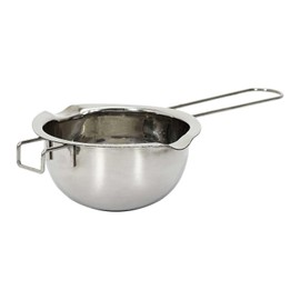 Lily cook, KP5678, Ergonomic Stainless Steel Bain Marie Bowl, Ideal for Melting Chocolate and Preparing Sauces, Spacious Capacity, Silver Finish, Size: Large, Colour: Silver