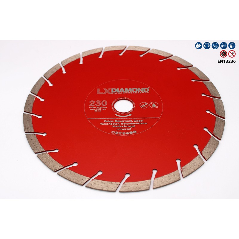LXDIAMOND Diamond Cutting Disc 230 mm x 22.23 mm Professional