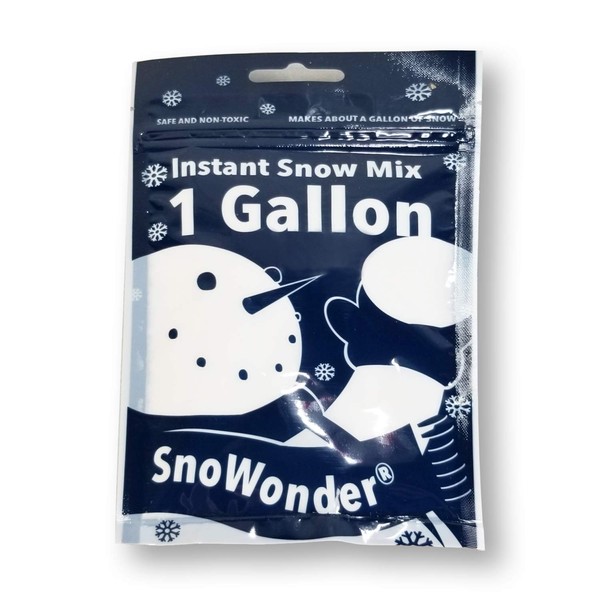 SnoWonder Instant Snow Fake Artificial Snow - Ideal for Making Cloud Slime, Mix Makes 4 Litres of Fake Snow