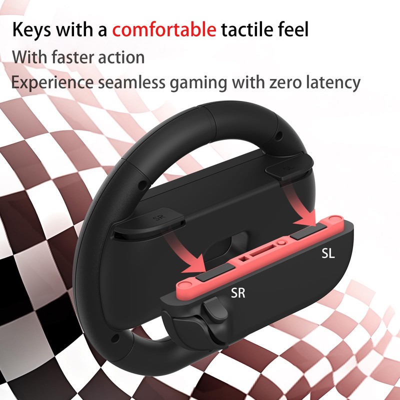 NBCP Switch2 Joy-Con spezielles Lenkrad Mario Kart Lenkrad Lenkradrennen Fernbedienungslenkrad