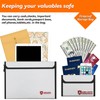 Fireproof Bag Document Bag, Set of 2 Fireproof Bag Case