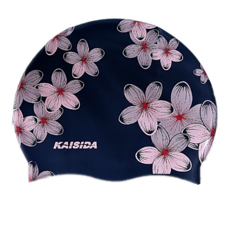 Gorro de natación de silicona para mujer, antideslizante, impermeable, para