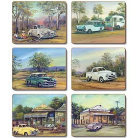 Cinnamon Old Holdens Coasters 6 Pieces Set