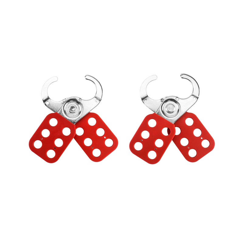 QWORK Lock Out Tag Out Hasp, 6 Pack Tamper-Proof Stainless