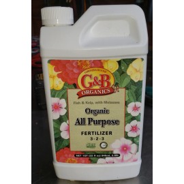 GB G&B Organics All Purpose Fertilizer 1 Qt