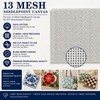 13 Mesh Needlepoint Canvas for Stitching: Rolled Mono Canvas Crease-Free