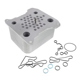 A-Premium Engine Oil Cooler with Gasket Compatible with Ford F-250 Super Duty F-350/F-450/F-550 Super Duty 2008-2010 V8 6.4L Diesel Turbocharged