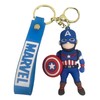 TCB Creations Captain Superhero America 3D Character Silicone Charm Keychain