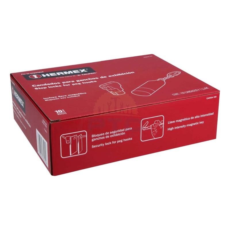 Hermex CANGA-100 Box with 100 hook padlocks and 1 magnetic