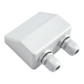 Waterproof double cable entry gland for motorhomes, campers, caravans, boats, ideal for solar panels