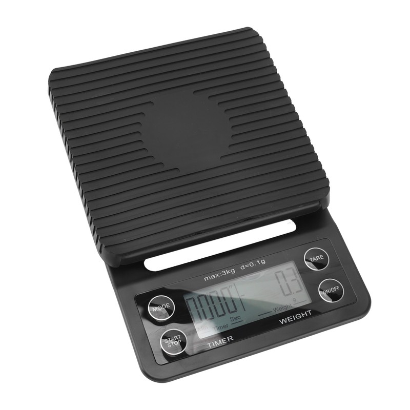 Digital Coffee Scale with Timer Waterproof Silicone Mat High Accuracy