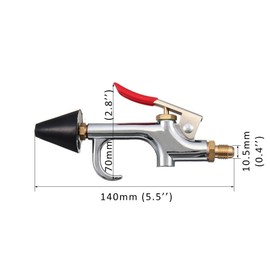 WYZBEN A/C Line Flush Tool Nozzle Replacement Kit - Aluminum + Zinc Alloy - Universal Compatibility - 1 Count