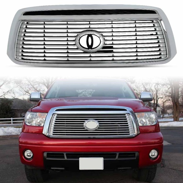 JENEROUMAN Chromed Front Upper Bumper Grille Assembly Compatible With 2010-2013