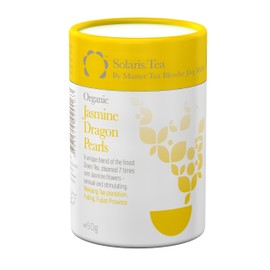 Solaris Tea Organic Loose Whole Leaf Jasmine Dragon Pearls 50 g